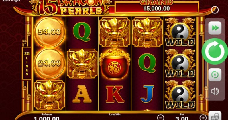 Play in 15 Dragon Pearls: Hold and Win slot online from Booongo for free now | www.1oheya.com