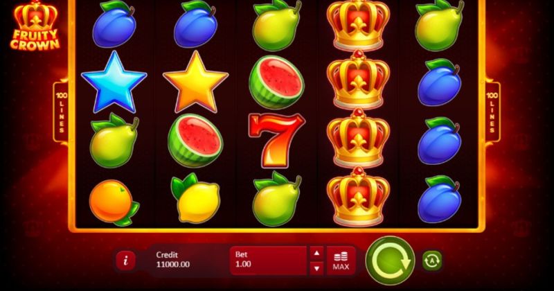 Play in Fruity Crown slot online from Playson for free now | www.1oheya.com